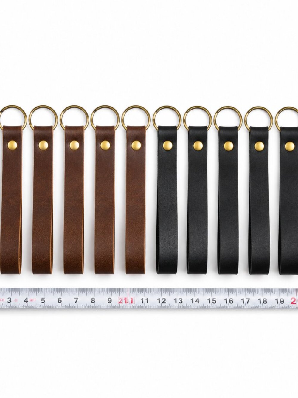 12 Latigo Leather Straps Brown Black 3/4” x 20–22” DIY Leathercraft Strips